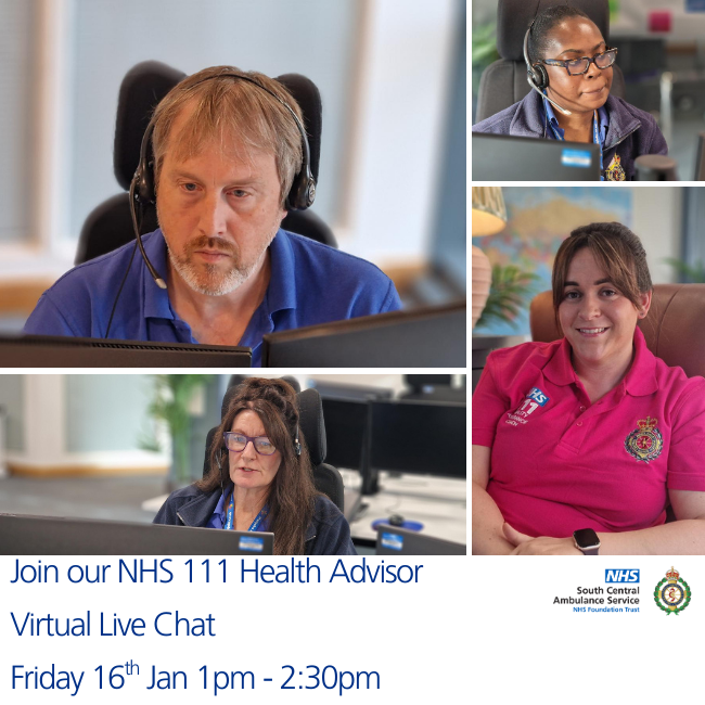 Join our NHS 111 Health Advisor Live Chat